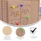 Flash Furniture Bright Beginnings Commercial Grade STEAM Wall Activity Board with Natural Finish and Multicolor Accents, Maze Motor Skills MK-ME14337-GG - alternate 5